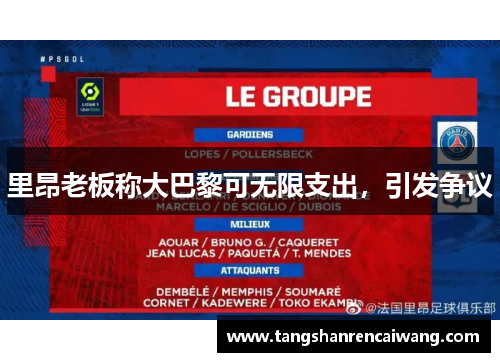里昂老板称大巴黎可无限支出，引发争议